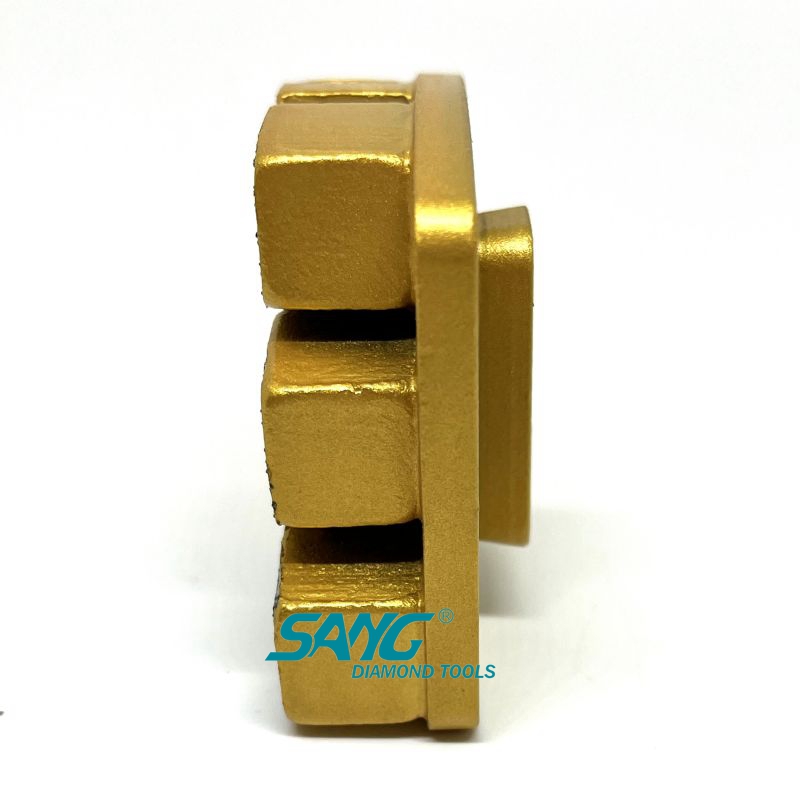 Redi Lock Diamond Grinting Shoes с тремя сегментными алмазными инструментами для бетонных измельчителей